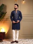 2RICH LOOK STAR SILK EMBROIDERY SEQUENCE WORK MENS KURTA PAYJAMA SET FESTIVE WEAR WHOLESALE PRICE ETHNIC GARMENT (4)