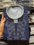 2RICH LOOK STAR SILK EMBROIDERY SEQUENCE WORK MENS KURTA PAYJAMA SET FESTIVE WEAR WHOLESALE PRICE ETHNIC GARMENT (4)