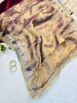 2RICH LOOK TISSUE SILK TWO TONE SHADED WITH FANCY LACE BORDER WORK SAREE WITH UNSTITCHED BLOUSE PARTY WEAR WHOLESALE PRICE ETHNIC GARMENT (21)