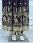 2TRENDING CRUNCHY SILK EMBROIDERY SEQUENCE ZARI WORK GOWN BOTTOM WITH DUPATTA FESTIVE WEAR WHOLESALE PRICE ETHNIC GARMENT (15)