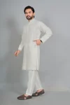 3DESIGNER COTTON SILK EMBROIDERY WORK MEN’S KURTA PAYJAMA FESTIVE WEAR WHOLESALE PRICE ETHNIC GARMENT (5)