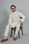 3DESIGNER COTTON SILK EMBROIDERY WORK MEN’S KURTA PAYJAMA FESTIVE WEAR WHOLESALE PRICE ETHNIC GARMENT (5)