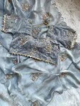 3DESIGNER SPACE SILK EMBROIDERY BEADS WORK HEAVY BUTTA WITH TONE ARC WORK SAREE WITH STITCHED BLOUSE WEDDING WEAR WHOLESALE PRICE ETHNIC GARMENT (6)