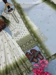 3DESIGNER STAR GEORGTTE EMBROIDERY 5 MM SEQUENCE WORK TOP PALAZZO WITH DUPATTA FESTIVE WEAR WHOLESALE PRICE ETHNIC GARMENT (23)