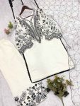 3FANCY MUL COTTON SEQUENCE EMBROIDERY WORK TOP PALAZZO WITH DUPATTA FESTIVE WEAR WHOLESALE PRICE ETHNIC GARMENT (6)