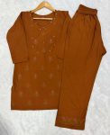 3FANCY RAYON MULTI EMBROIDERY THREAD WITH HAND WORK CO-ORD SET FESTIVE WEAR WHOLESALE PRICE ETHNIC GARMENT (35)