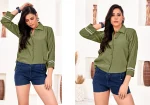 3FANCY RINKAL COTTON PLAIN WOMENS SHIRT ONLY DAILY WEAR WHOLESALE PRICE ETHNIC GARMENT (14)