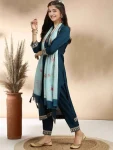 3MODERN COTTON EMBROIDERY WORK KID’S TOP BOTTOM WITH DUPATTA FESTIVE WEAR WHOLESALE PRICE ETHNIC GARMENT (24)