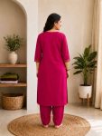 3MODERN COTTON EMBROIDERY WORK TOP PENT SET FESTIVE WEAR WHOLESALE PRICE ETHNIC GARMENT (12)