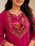 3MODERN COTTON EMBROIDERY WORK TOP PENT SET FESTIVE WEAR WHOLESALE PRICE ETHNIC GARMENT (12)