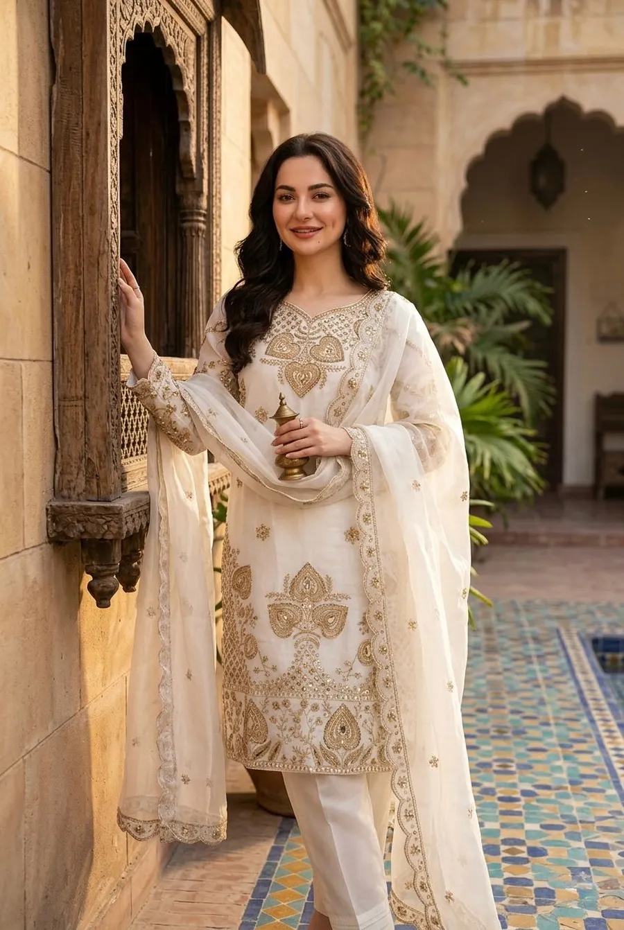 3MODERN GMY SILK EMBROIDERY SEQUENCE WORK TOP BOTTOM WITH DUPATTA FESTIVE WEAR WHOLESALE PRICE ETHNIC GARMENT (2)