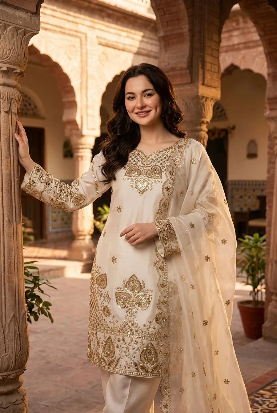 3MODERN GMY SILK EMBROIDERY SEQUENCE WORK TOP BOTTOM WITH DUPATTA FESTIVE WEAR WHOLESALE PRICE ETHNIC GARMENT (6)