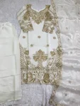 3MODERN GMY SILK EMBROIDERY SEQUENCE WORK TOP BOTTOM WITH DUPATTA FESTIVE WEAR WHOLESALE PRICE ETHNIC GARMENT (2)