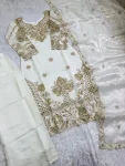 3MODERN GMY SILK EMBROIDERY SEQUENCE WORK TOP BOTTOM WITH DUPATTA FESTIVE WEAR WHOLESALE PRICE ETHNIC GARMENT (2)