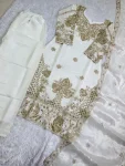 3MODERN GMY SILK EMBROIDERY SEQUENCE WORK TOP BOTTOM WITH DUPATTA FESTIVE WEAR WHOLESALE PRICE ETHNIC GARMENT (2)