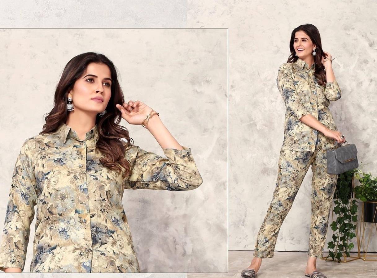 3MODERN RAYON DIGITAL PRINT WORK CO-ORD SET DAILY WEAR WHOLESALE PRICE ETHNIC GARMENT (20)