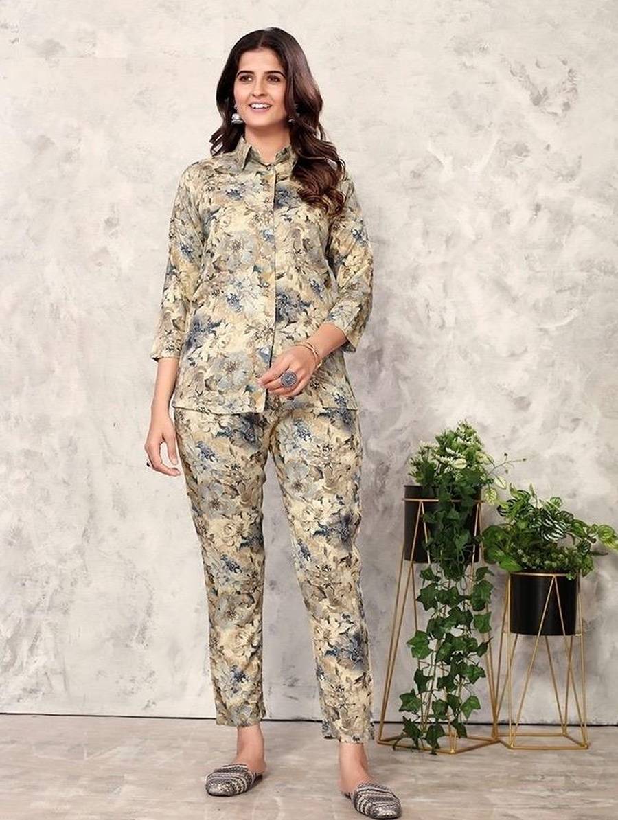 3MODERN RAYON DIGITAL PRINT WORK CO-ORD SET DAILY WEAR WHOLESALE PRICE ETHNIC GARMENT (21)