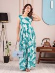 3MODERN RAYON PRINTED WORK GOWN FESTIVE WEAR WHOLESALE PRICE ETHNIC GARMENT (6)