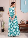 3MODERN RAYON PRINTED WORK GOWN FESTIVE WEAR WHOLESALE PRICE ETHNIC GARMENT (6)
