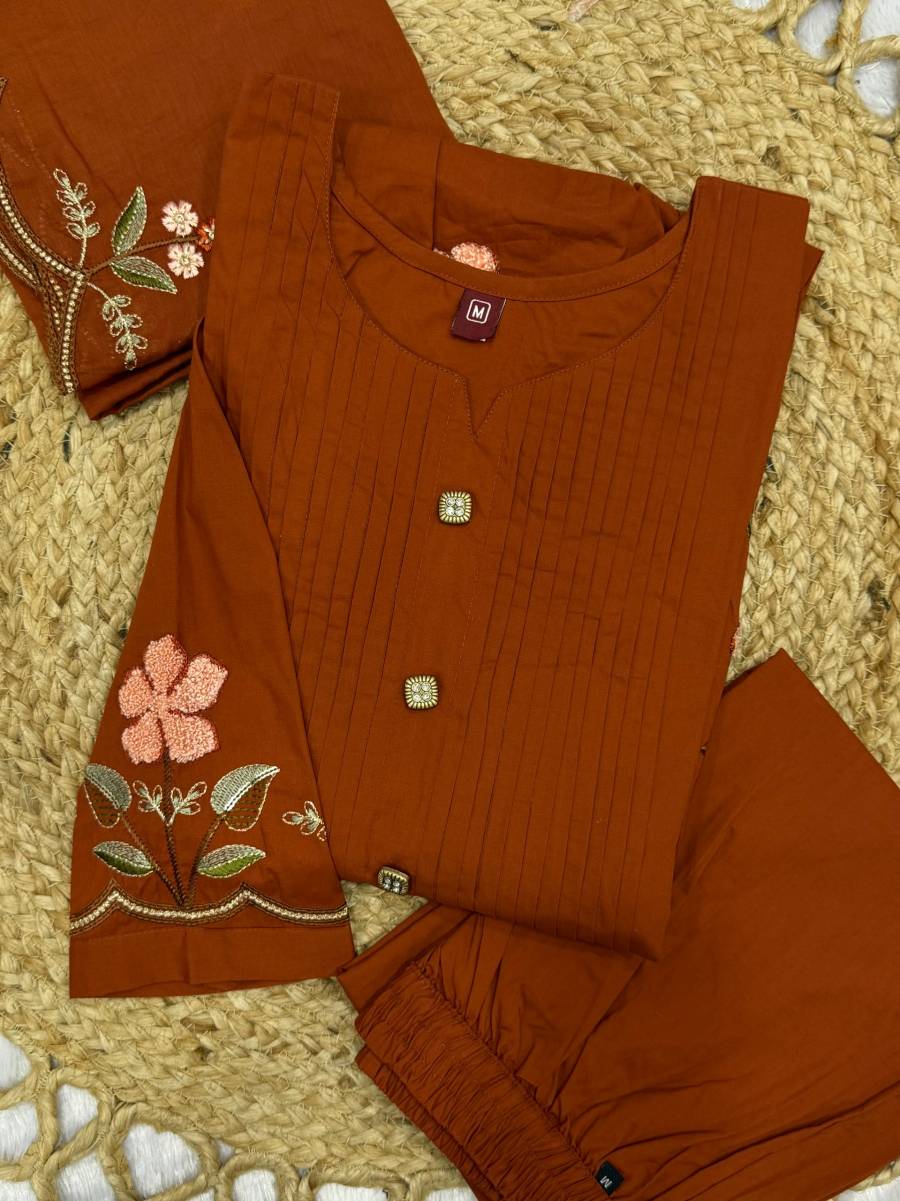 3MOST PICKED COTTON MULTI-THREAD EMBROIDERY WITH LUP WORK TOP BOTTOM WITH DUPATTA FESTIVE WEAR WHOLESALE PRICE ETHNIC GARMENT (6)