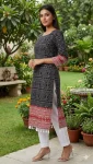 3NEW ARRIVAL COTTON DIGITAL PRINT WITH KODI BORDER KURTI BOTTOM SET DAILY WEAR WHOLESALE PRICE ETHNIC GARMENT (5)