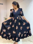 3NEW ARRIVAL COTTON PRINTED WORK ONE PIECE DRESS DAILY WEAR WHOLESALE PRICE ETHNIC GARMENT (22)