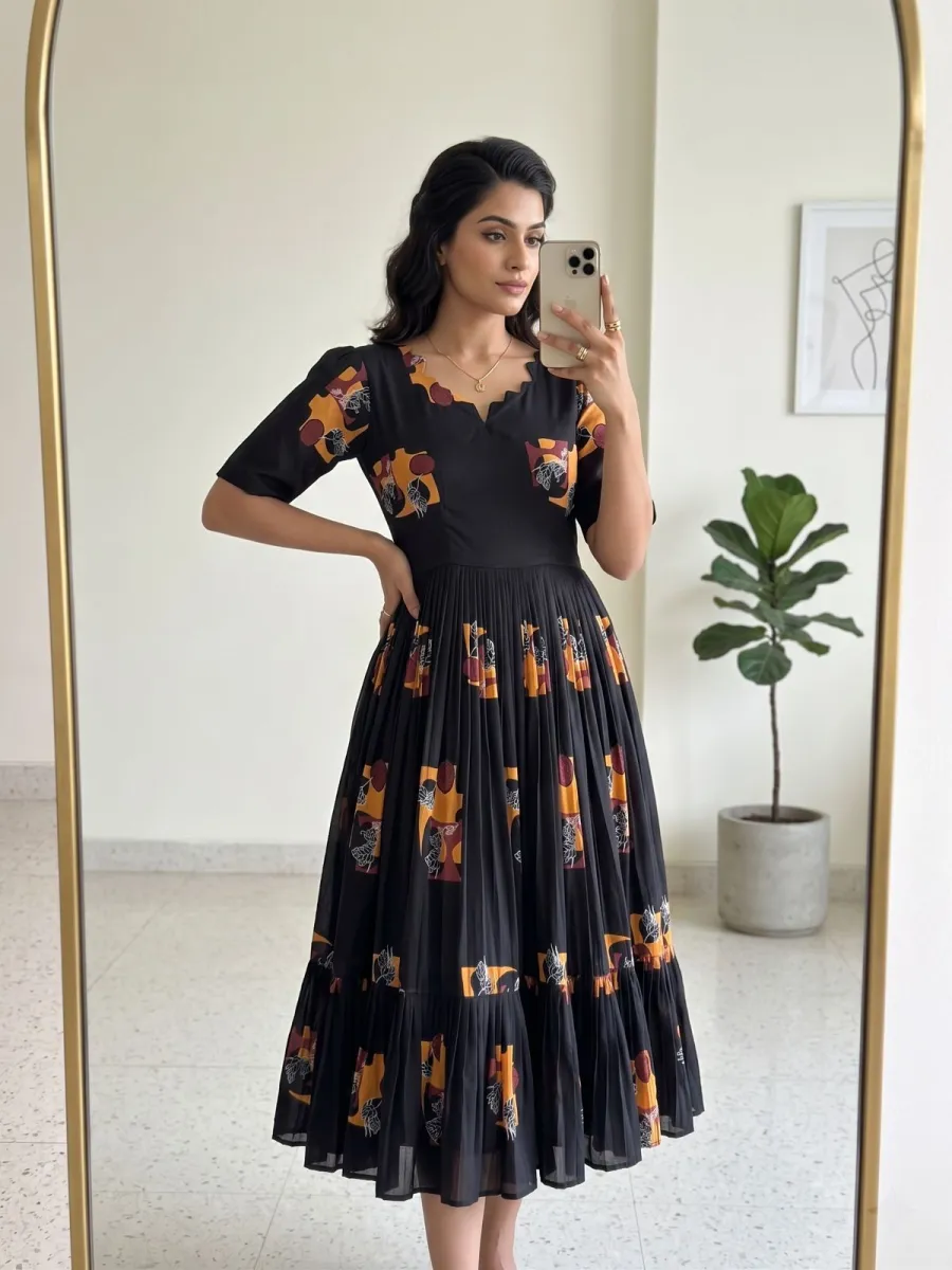 3NEW ARRIVAL COTTON PRINTED WORK ONE PIECE DRESS DAILY WEAR WHOLESALE PRICE ETHNIC GARMENT (22)