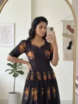 3NEW ARRIVAL COTTON PRINTED WORK ONE PIECE DRESS DAILY WEAR WHOLESALE PRICE ETHNIC GARMENT (22)