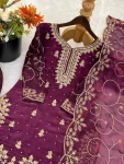 3NEW ARRIVAL GMY SILK EMBROIDERY SEQUENCE WORK MOTHDER DAUGHTER SET FESTIVE WEAR WHOLESALE PRICE ETHNIC GARMENT (14)