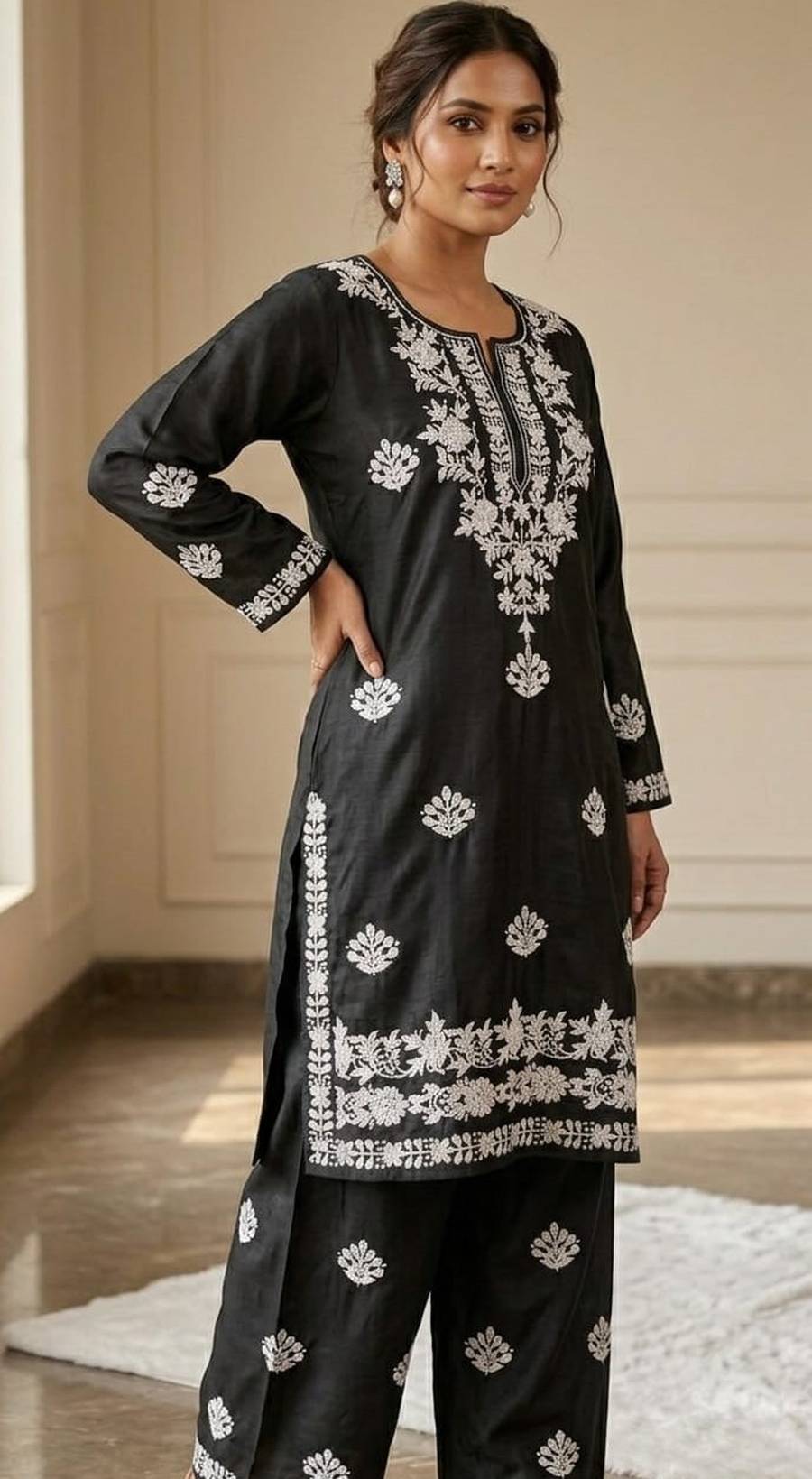 3NEW ARRIVAL RAYON EMBROIDERY WORK TOPPENT SET DAILY WEAR WHOLESALE PRICE ETHNIC GARMENT (14)