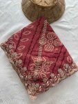 3RICH LOOK GEORGETTE BANDHEJ PRINT & EMBROIDERY WITH CUTWORK BORDER SAREE WITH UNSTITCHED BLOUSE FESTIVE WEAR WHOLESALE PRICE ETHNIC GARMENT (13)