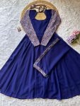 3RICH LOOK GEORGETTE DIGITAL PRINT WORK GOWN WITH DUPATTA FESTIVE WEAR WHOLESALE PRICE ETHNIC GARMENT (8)