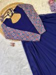 3RICH LOOK GEORGETTE DIGITAL PRINT WORK GOWN WITH DUPATTA FESTIVE WEAR WHOLESALE PRICE ETHNIC GARMENT (8)