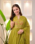 3RICH LOOK MUL COTTON EMBROIDERY WORK TOP BOTTOM WITH DUPATTA FESTIVE WEAR WHOLESALE PRICE ETHNIC GARMENT (18)
