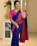 3TRENDING BANARASI LICHI SILK JACQUARD WORK SAREE WITH UNSTITCHED BLOUSE FESTIVE WEAR WHOLESALE PRICE ETHNIC GARMENT (21)