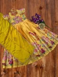 4DESIGNER PURE SILK DIGITAL POSITION FOIL PRINT WORK GOWN WITH DUPATTA FESTIVE WEAR WHOLESALE PRICE ETHNIC GARMENT (8)
