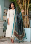 4FANCY COTTON CHIKANKARI WORK TOP BOTTOM WITH DUPATTA FESTIVE WEAR WHOLESALE PRICE ETHNIC GARMENT (14)