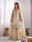 4FANCY GMY SILK EMBROIDERY BEADS WORK TOP PALAZZO WITH DUPATTA FESTIVE WEAR WHOLESALE PRICE ETHNIC GARMENT (7)