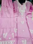 4LATEST RAYON COTTON CHIKANKARI WORK KURTI PALAZZO SET DAILY WEAR WHOLESALE PRICE ETHNIC GARMENT (14)
