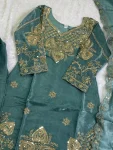 4MODERN GMY SILK EMBROIDERY SEQUENCE WORK TOP BOTTOM WITH DUPATTA FESTIVE WEAR WHOLESALE PRICE ETHNIC GARMENT (48)
