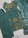 4MODERN GMY SILK EMBROIDERY SEQUENCE WORK TOP BOTTOM WITH DUPATTA FESTIVE WEAR WHOLESALE PRICE ETHNIC GARMENT (48)