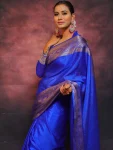 4NEW ARRIVAL LICHI SILK RICH PALLU & JACQUARD WORK SAREE WITH UNSTITCHED BLOUSE FESTIVE WEAR WHOLESALE PRICE ETHNIC GARMENT (12)