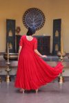 4TRENDING FAUX BLOOMING EMBROIDERY ZARI SEQUENCE WORK GOWN FESTIVE WEAR WHOLESALE PRICE ETHNIC GARMENT (6)