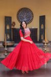 4TRENDING FAUX BLOOMING EMBROIDERY ZARI SEQUENCE WORK GOWN FESTIVE WEAR WHOLESALE PRICE ETHNIC GARMENT (6)