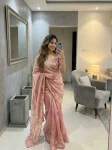 5DESIGNER SPACE SILK EMBROIDERY BEADS WORK HEAVY BUTTA WITH TONE ARC WORK SAREE WITH STITCHED BLOUSE WEDDING WEAR WHOLESALE PRICE ETHNIC GARMENT (29)