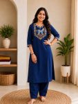 5MODERN COTTON EMBROIDERY WORK TOP PENT SET FESTIVE WEAR WHOLESALE PRICE ETHNIC GARMENT (19)