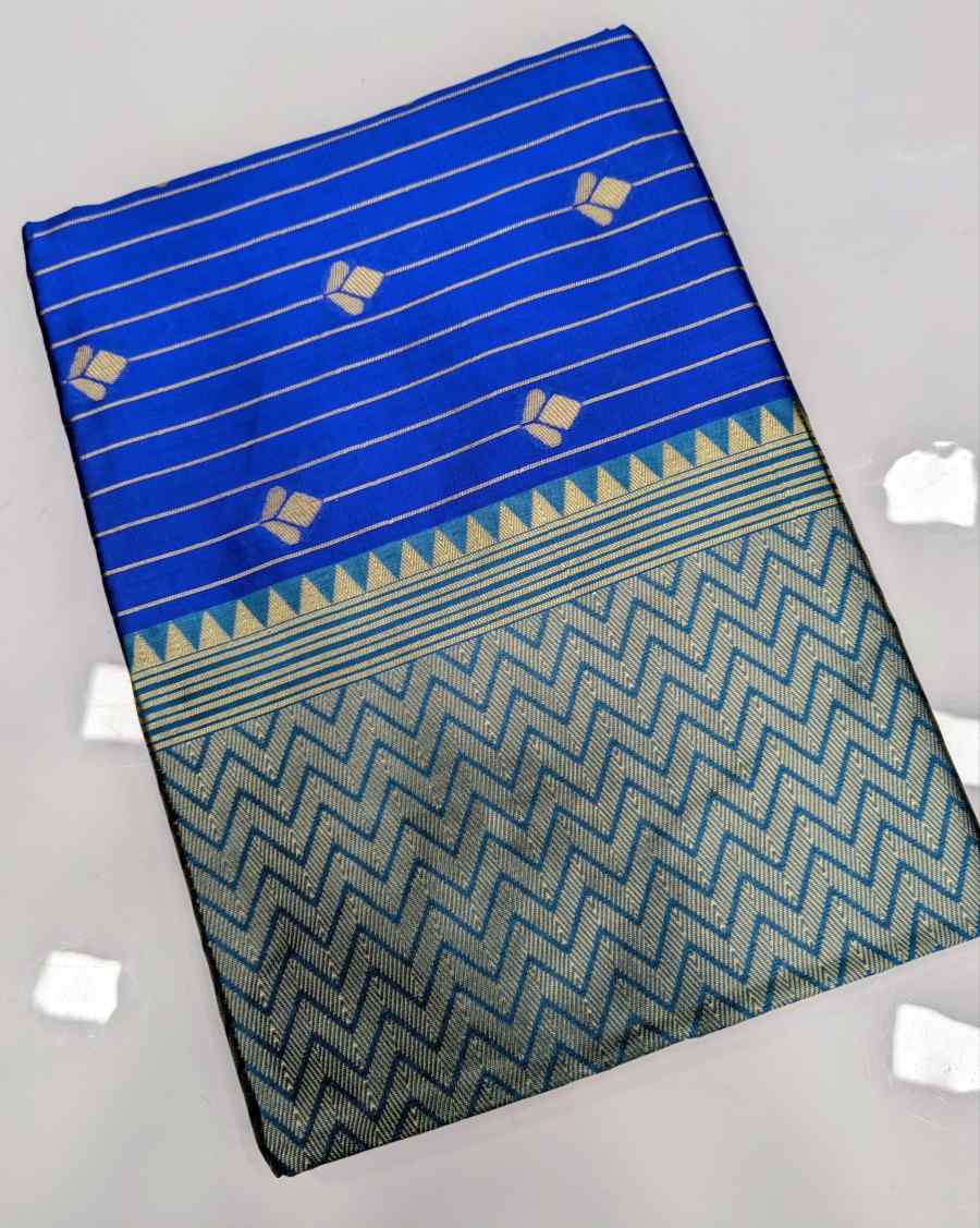 5TRENDING BANARASI LICHI SILK JACQUARD WORK SAREE WITH UNSTITCHED BLOUSE FESTIVE WEAR WHOLESALE PRICE ETHNIC GARMENT (12)