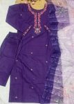 5TRENDING SLUB COTTON EMBROIDERY WORK TOP BOTTOM WITH DUPATTA FESTIVE WEAR WHOLESALE PRICE ETHNIC GARMENT (17)