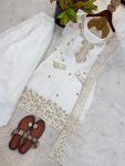 6FANCY GMY SILK EMBROIDERY BEADS WORK TOP PALAZZO WITH DUPATTA FESTIVE WEAR WHOLESALE PRICE ETHNIC GARMENT (44)