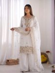 6FANCY GMY SILK EMBROIDERY BEADS WORK TOP PALAZZO WITH DUPATTA FESTIVE WEAR WHOLESALE PRICE ETHNIC GARMENT (44)